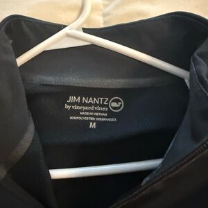 Vineyard Vines Jim Nantz Collection Men's Black Half Zip